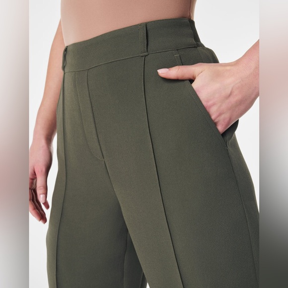 SPANX® Carefree Crepe Trouser - Midnight Olive - Picture 2 of 4